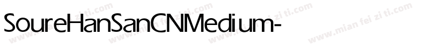 SoureHanSanCN Medium字体转换